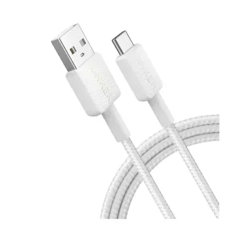Интерфейсный кабель Anker 322 USB-A to USB-C 1М (A81H5G21) Белый
