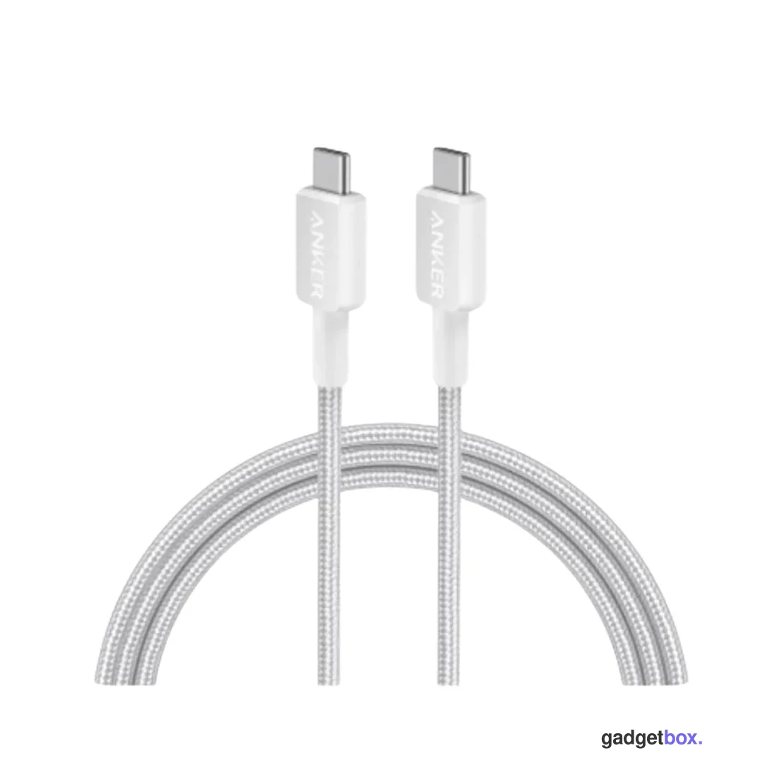Интерфейсный кабель Anker 322 USB-C to USB-C Cable 2М (A81F6G21) Белый