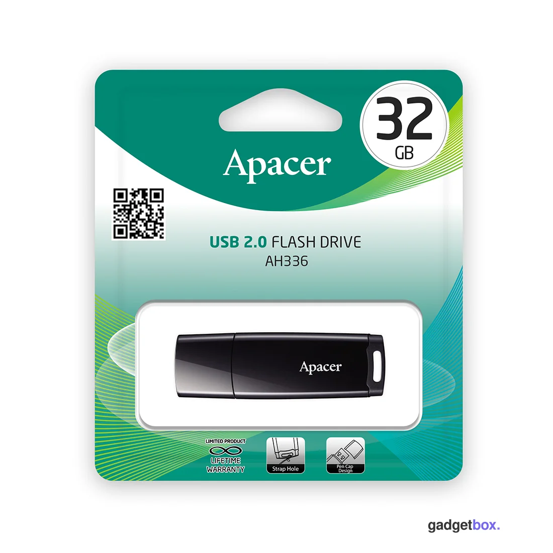 USB-накопитель Apacer AH336 32GB Чёрный