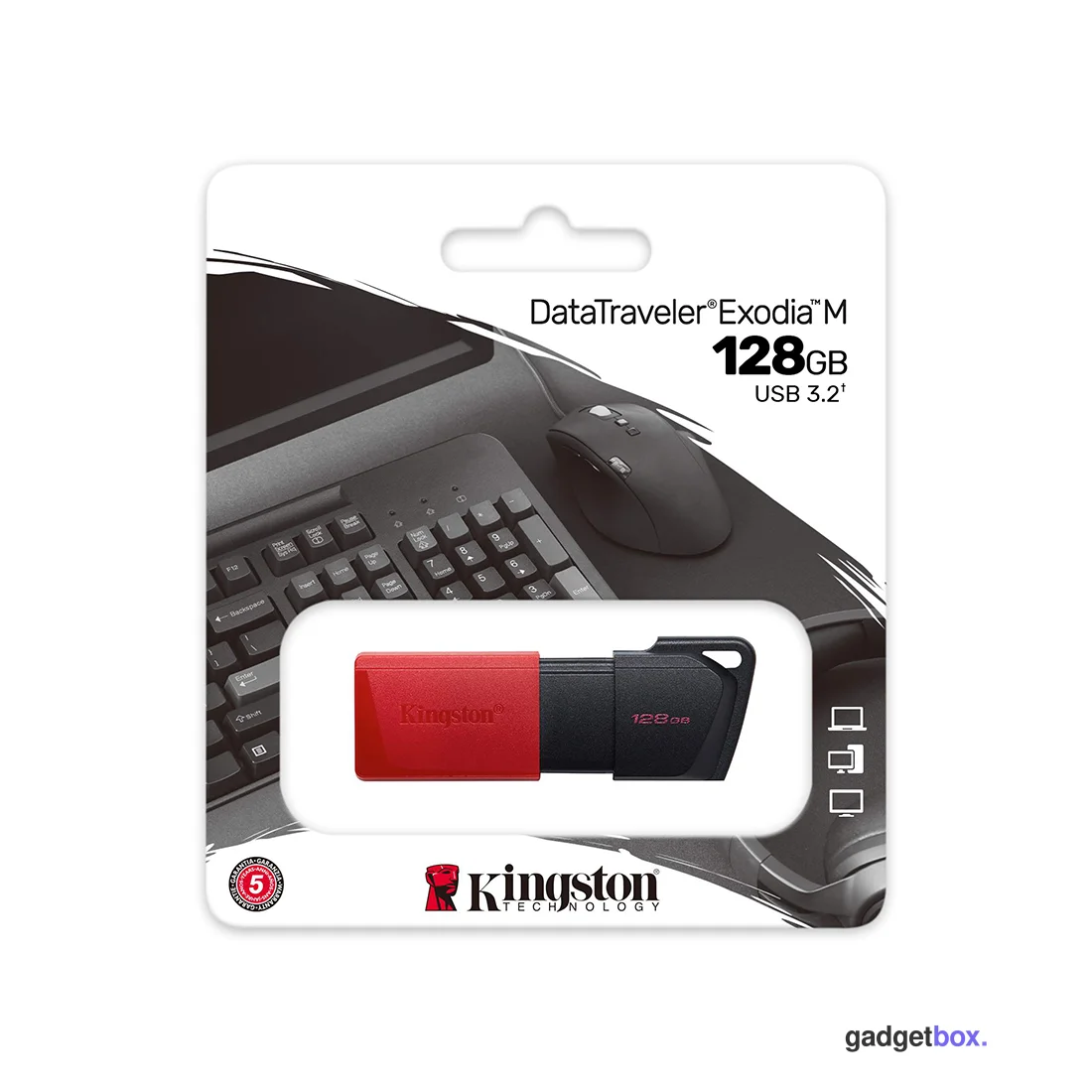 USB-накопитель Kingston DTXM/128GB 128GB Красный