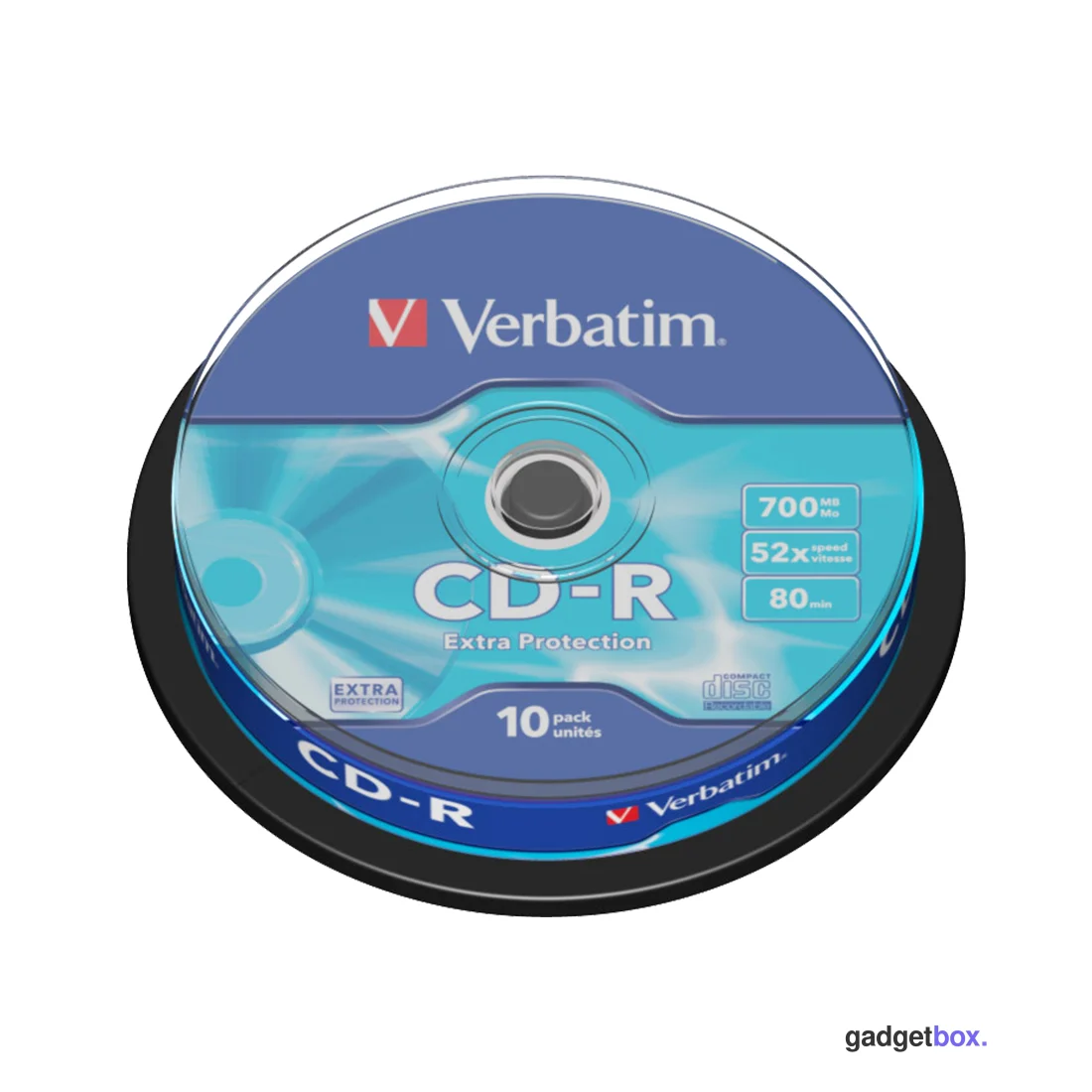 Диск CD-R Verbatim (43437) 700MB 10штук Незаписанный
