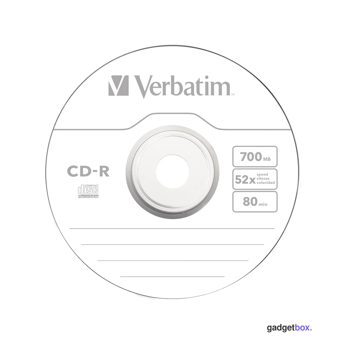Диск CD-R Verbatim (43432) 700MB 25штук Незаписанный