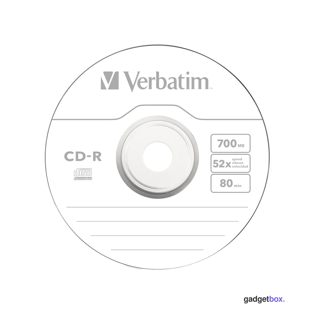Диск CD-R Verbatim (43351) 700MB 50штук Незаписанный