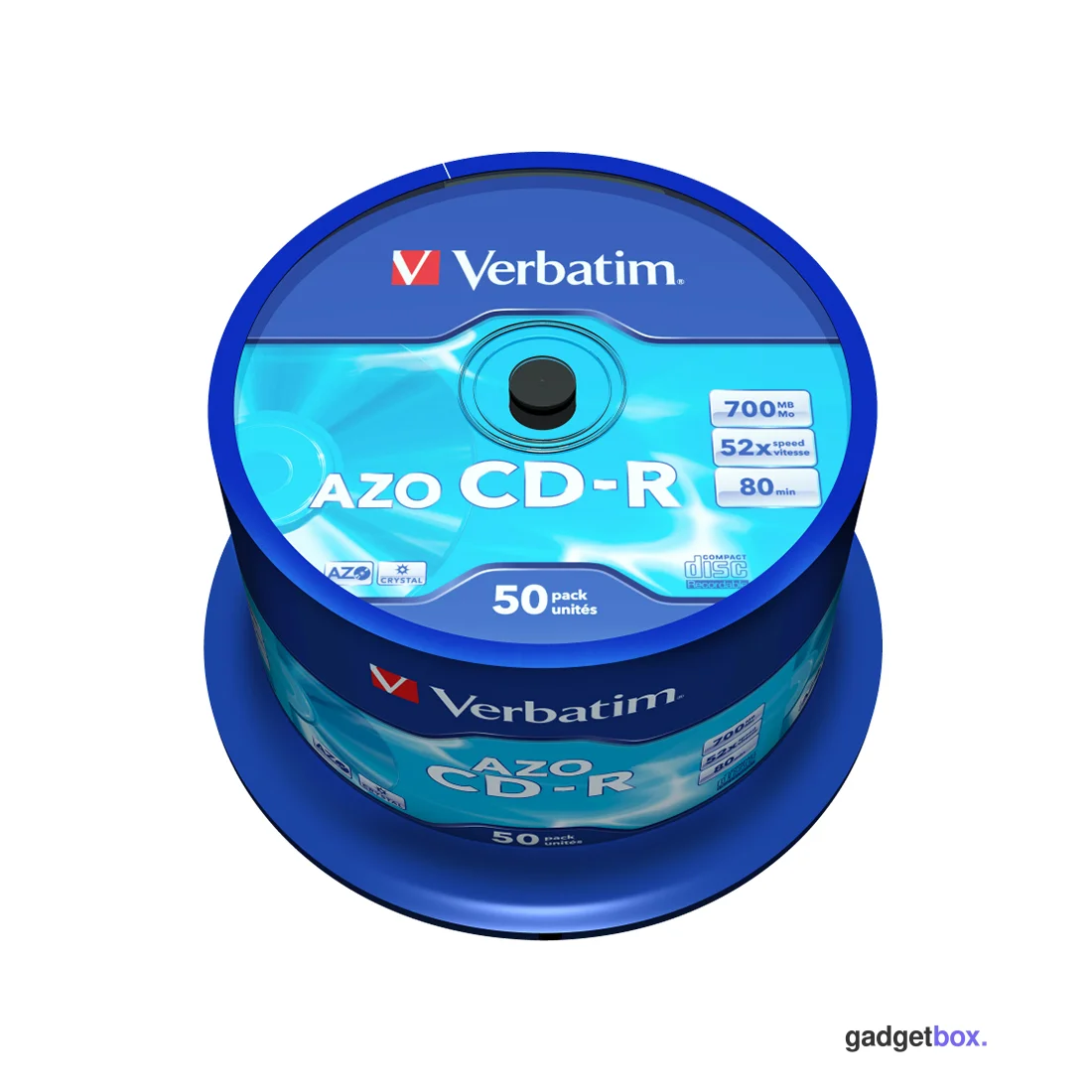 Диск CD-R Verbatim (43343) 700MB 50штук Незаписанный