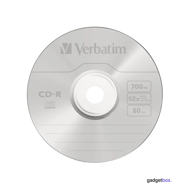 Диск CD-R Verbatim (43343) 700MB 50штук Незаписанный