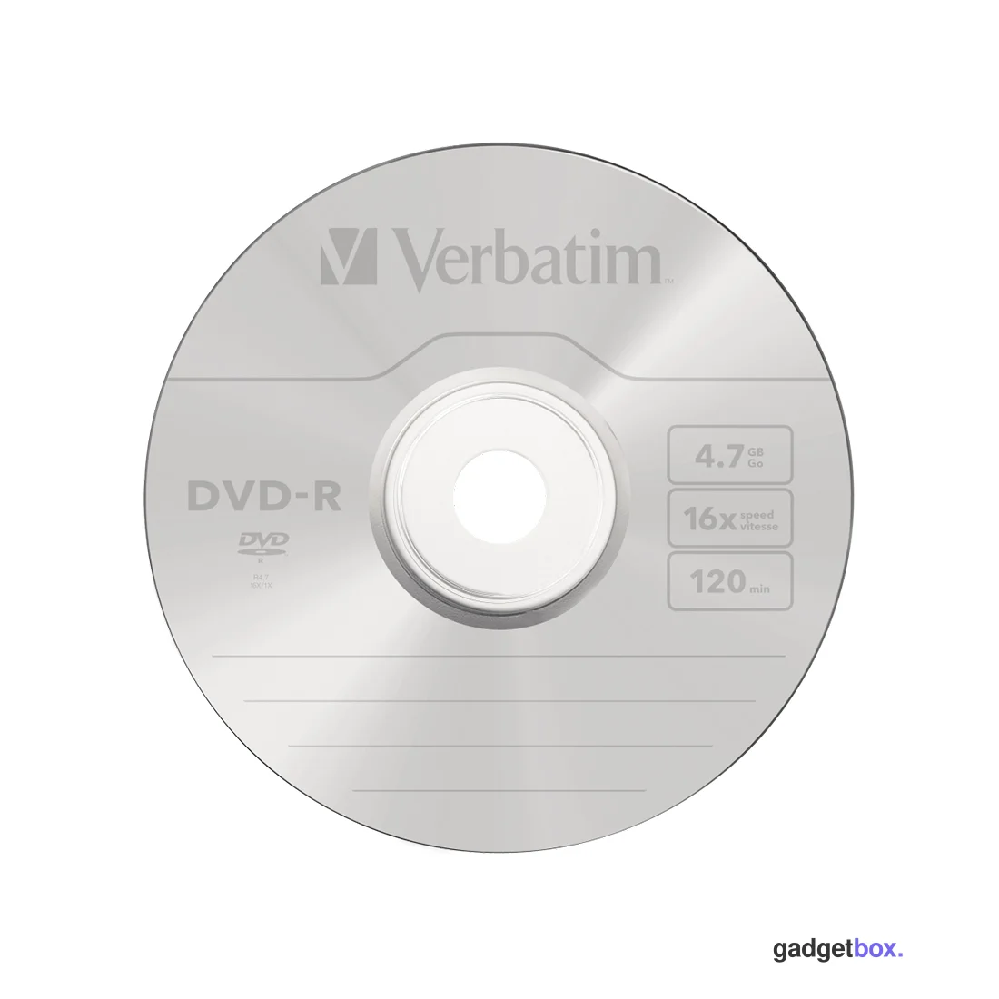Диск DVD-R Verbatim (43547) 4.7GB 1штука Незаписанный