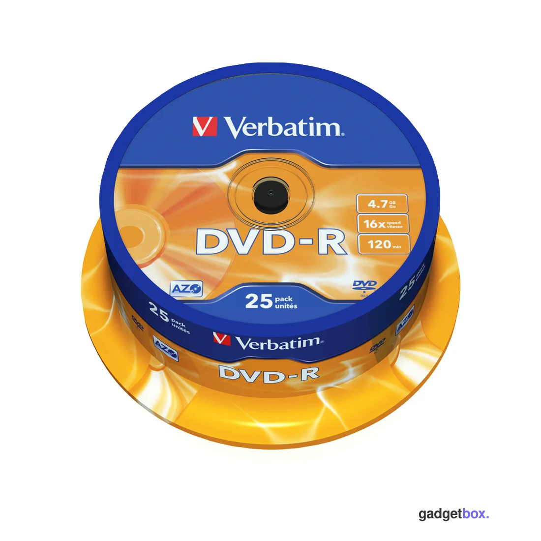 Диск DVD-R Verbatim (43522) 4.7GB 25штук Незаписанный