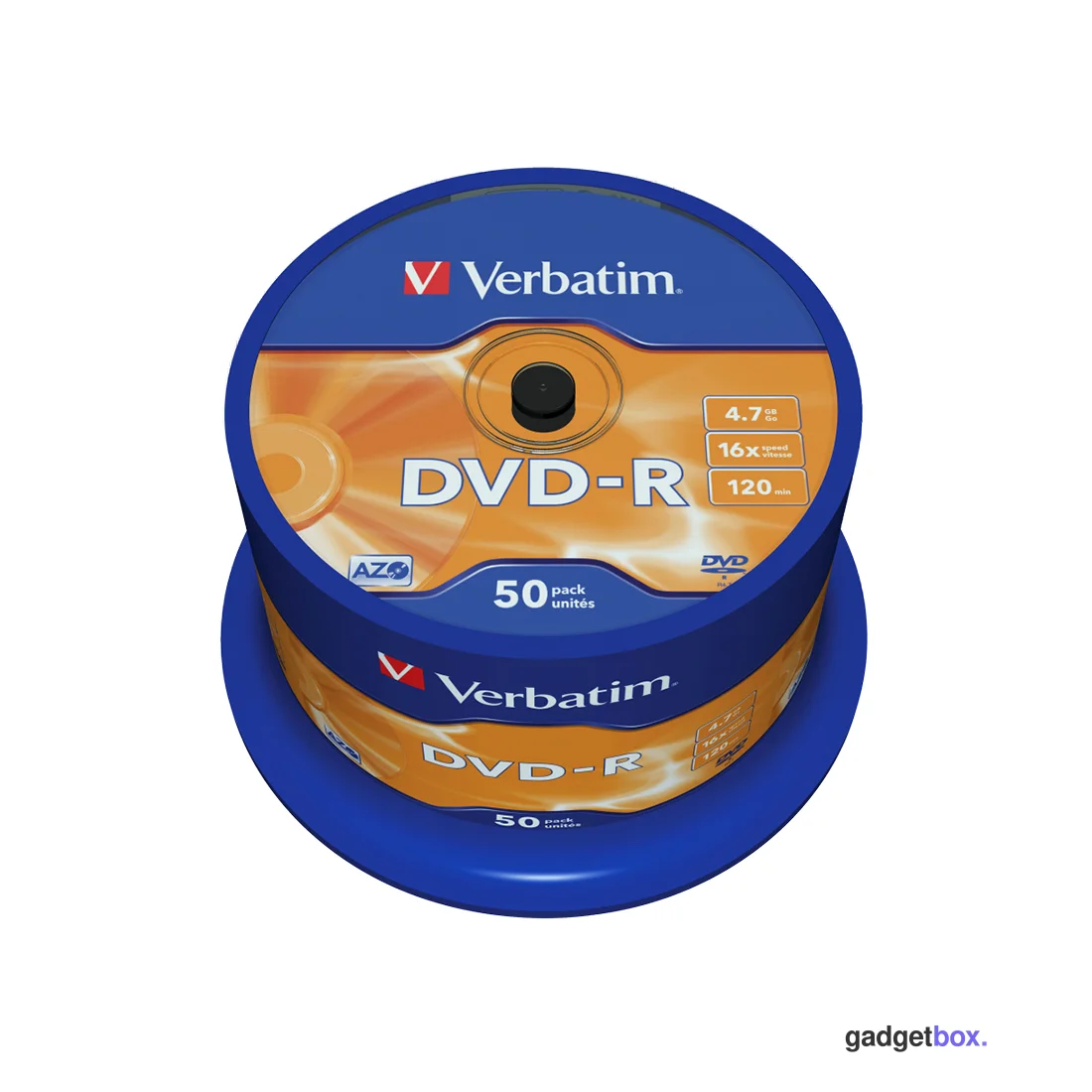Диск DVD-R Verbatim (43548) 4.7GB 50штук Незаписанный