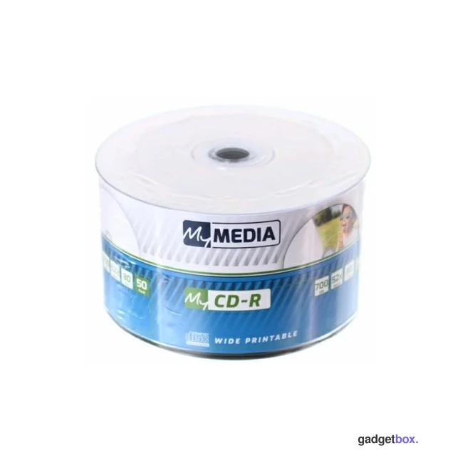 Диск CD-R MyMedia (69206) 700MB 50штук Printable Незаписанный