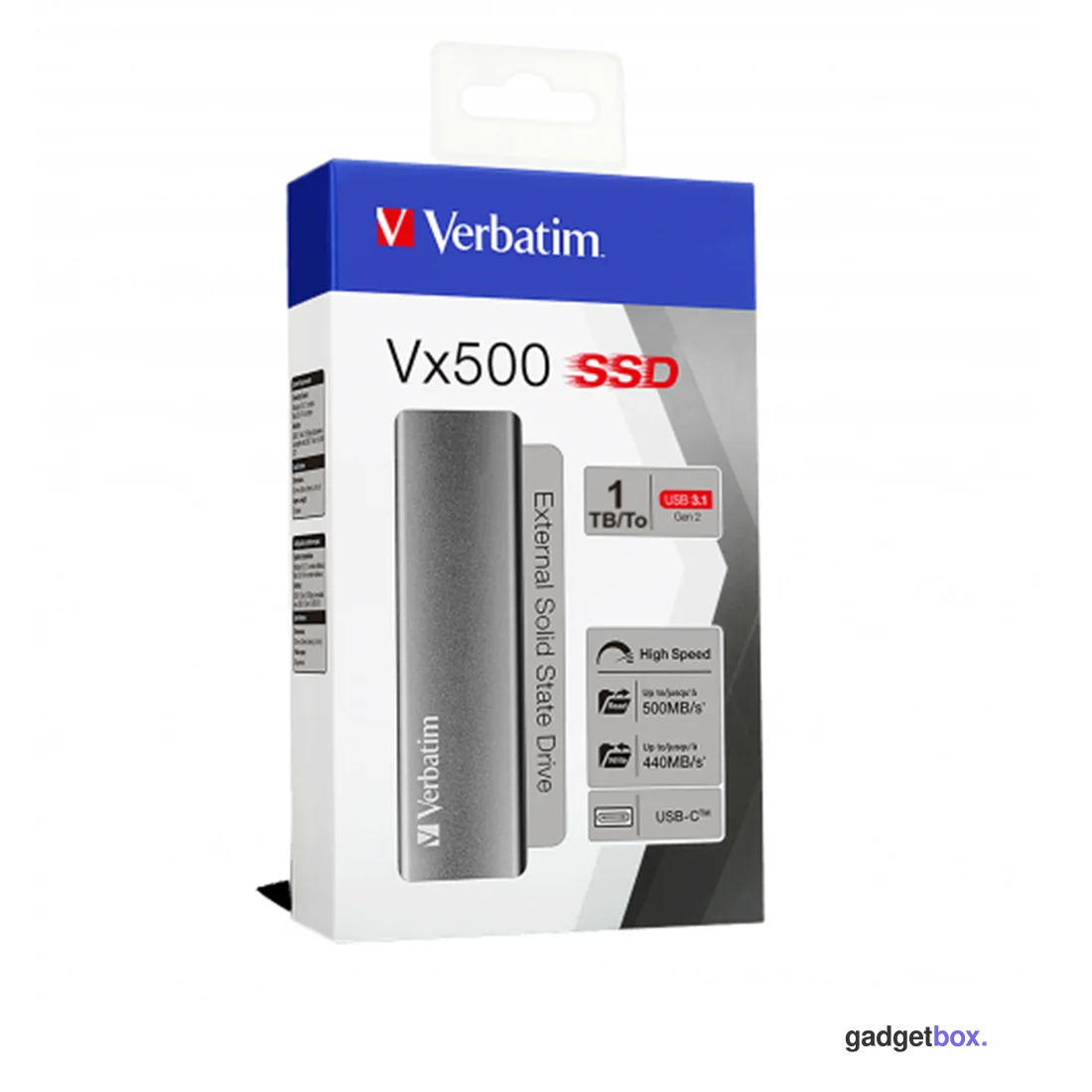 Внешний SSD диск Verbatim VX500 47444 1TB Серый