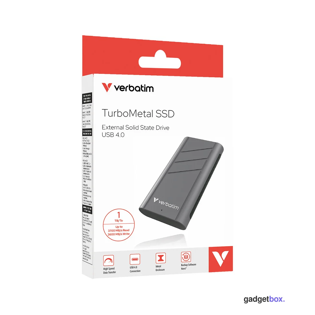 Внешний SSD диск Verbatim TurboMetal 32021 1TB