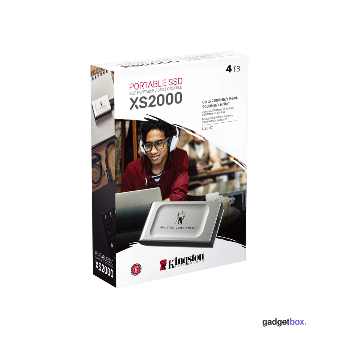 Внешний SSD диск Kingston 4TB XS2000 Черный