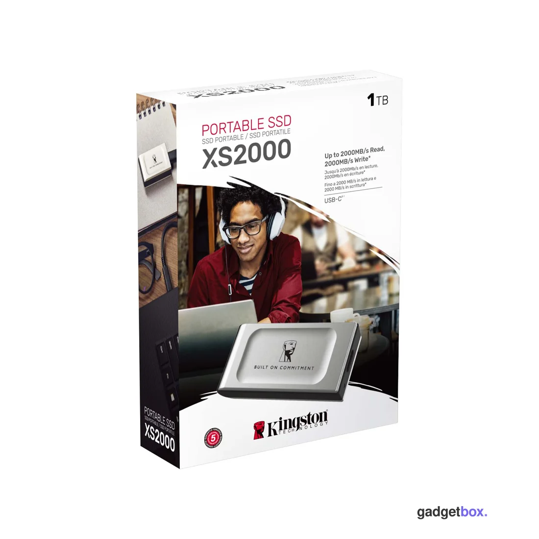 Внешний SSD диск Kingston 1TB XS2000 Серый