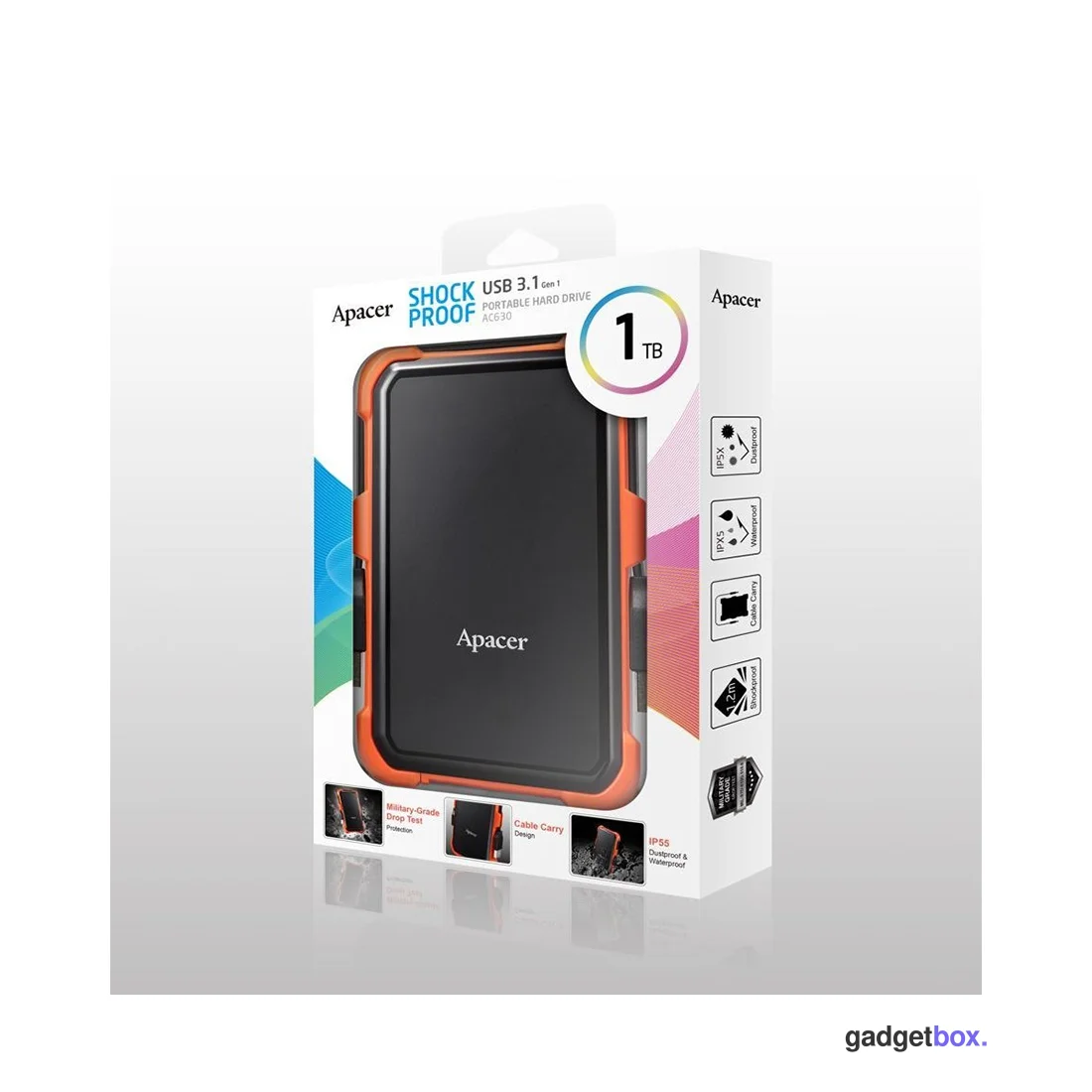 Внешний жёсткий диск Apacer 1TB 2.5" AC630 Оранжевый