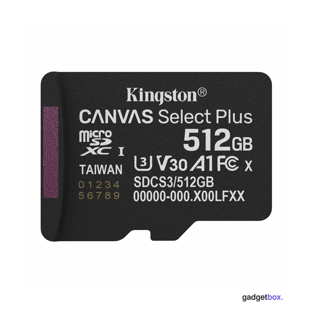 Карта памяти Kingston SDCS3/512GBSP Canvas Select Plus A1 U3 V30 512GB