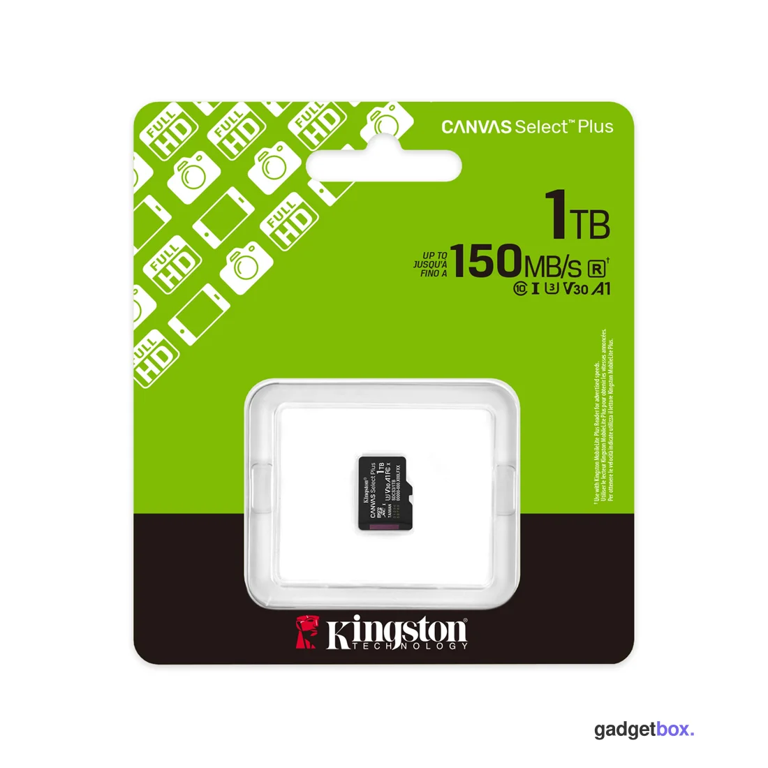 Карта памяти Kingston SDCS3/1TBSP Canvas Select Plus A1 U3 V30 1TB