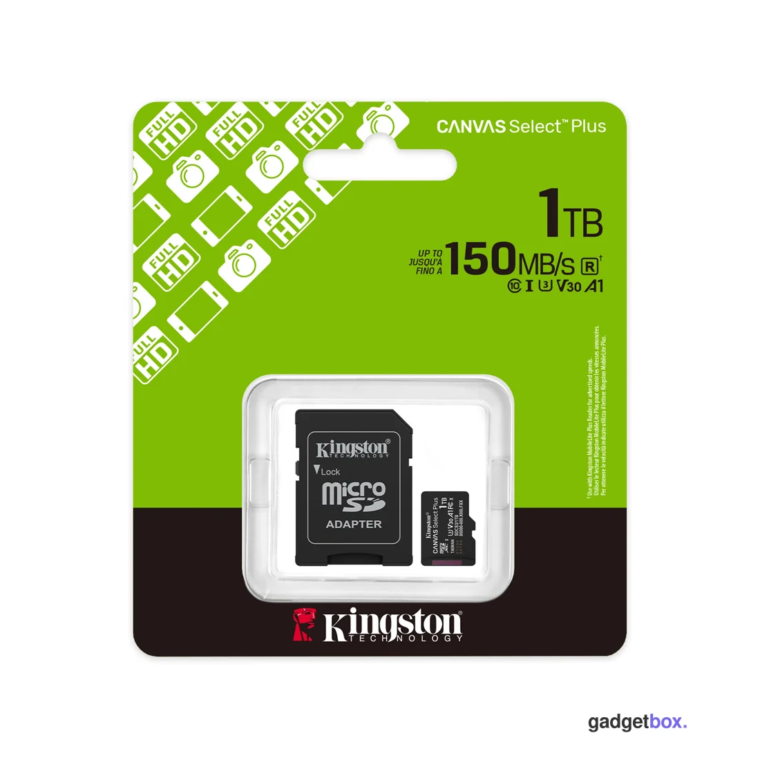 Карта памяти Kingston SDCS3/1TB Canvas Select Plus A1 U3 V30 1TB