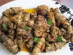 Braised Spiced Beef Tripe Bundles (Missounga)