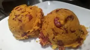 Bamiléké Mashed Plantains & Red Beans with Palm Oil