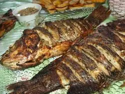 Authentic Cameroonian Charcoal Grilled Whole Fish