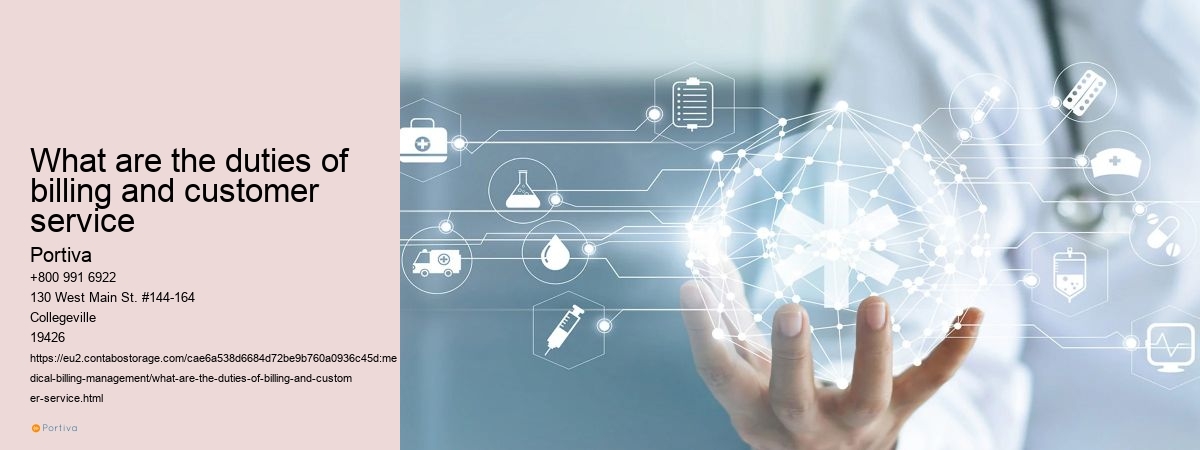 What are the duties of billing and customer service