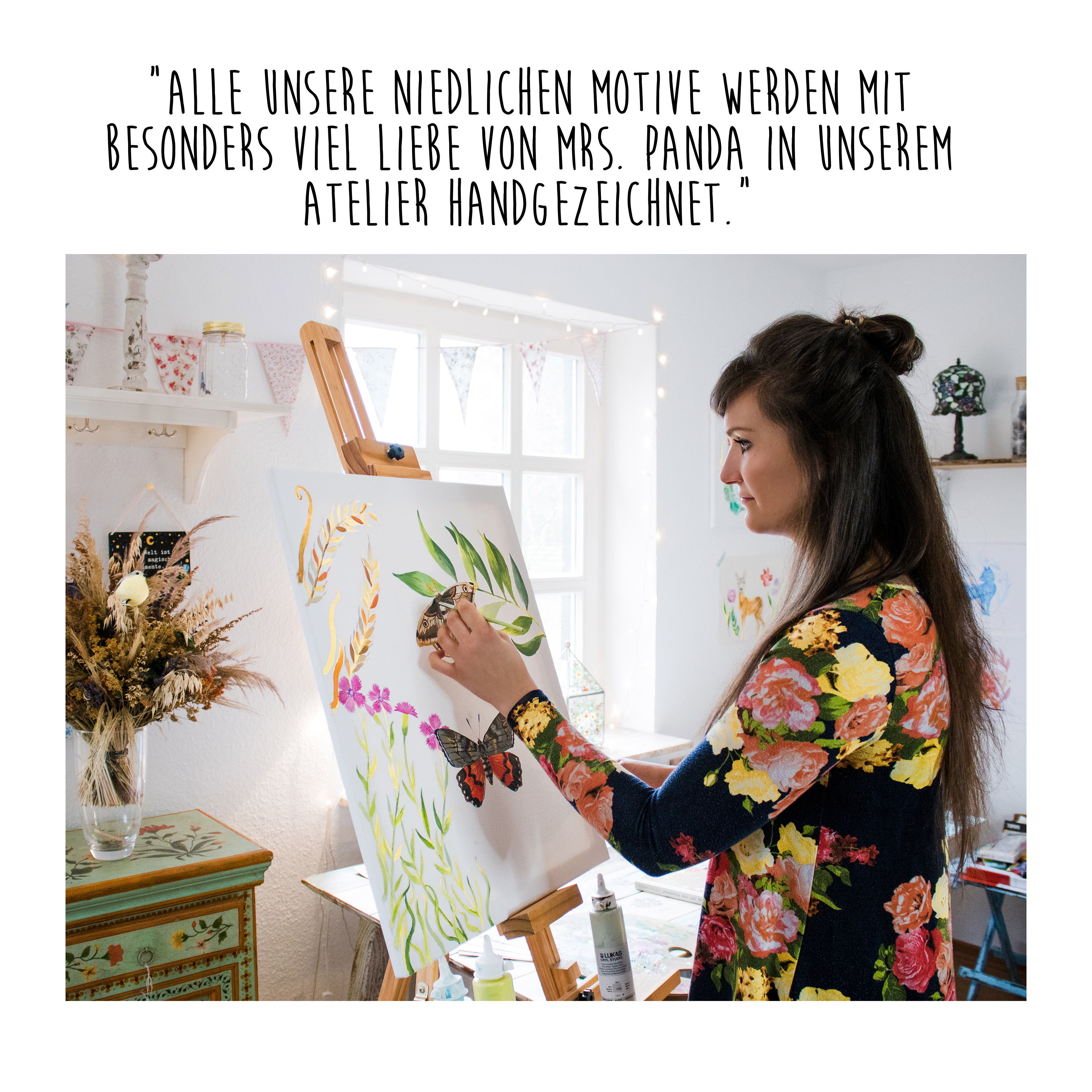 Handyhülle Hund Blumen