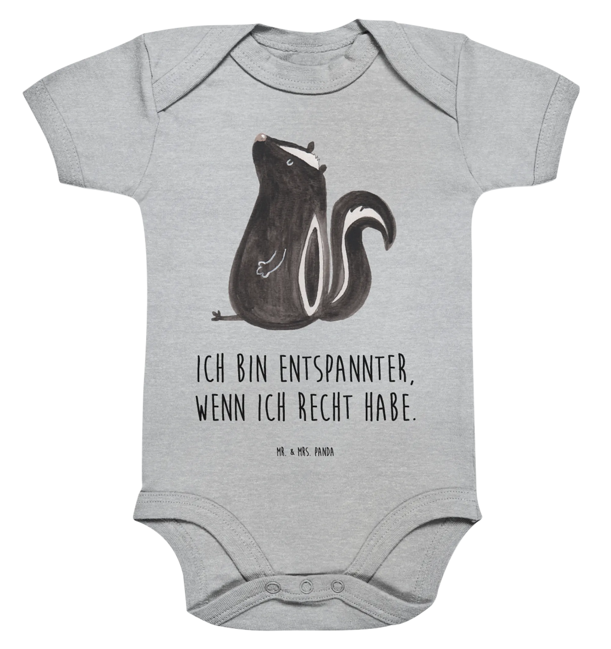 Organic Baby Body Stinktier Sitzen