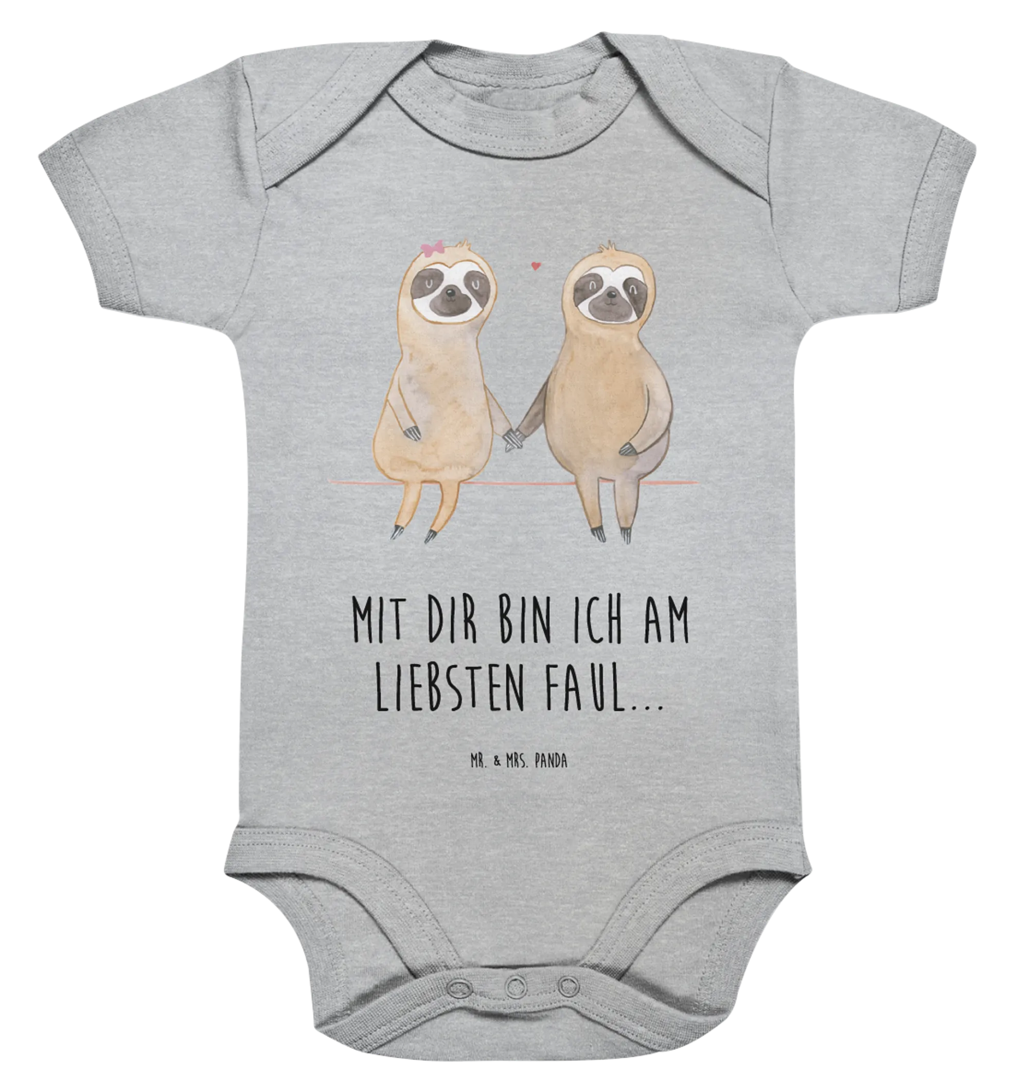 Organic Baby Body Faultier Pärchen