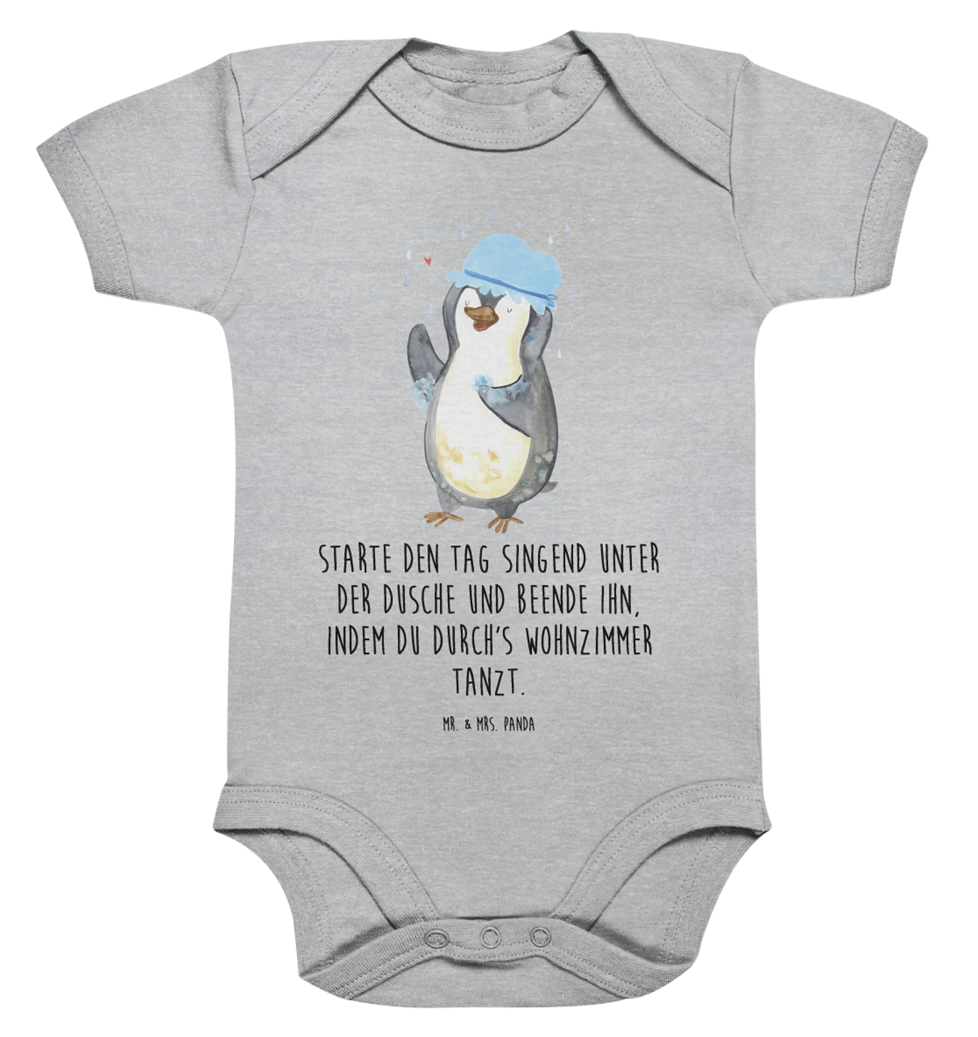 Organic Baby Body Pinguin Duschen