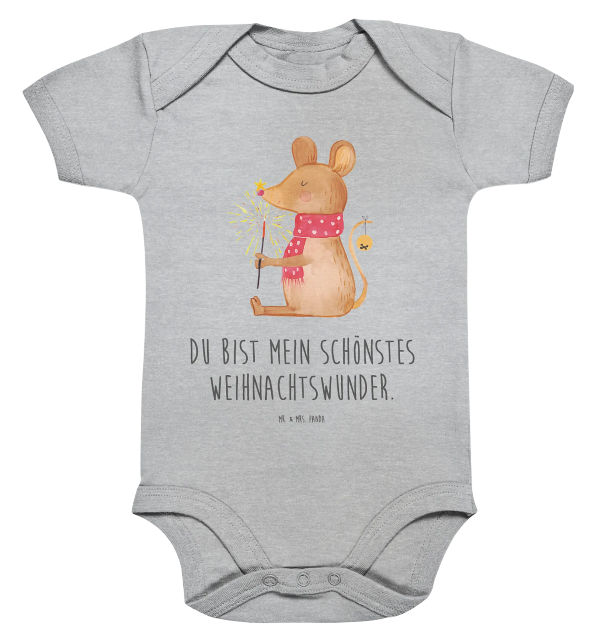 Organic Baby Body Maus Weihnachten