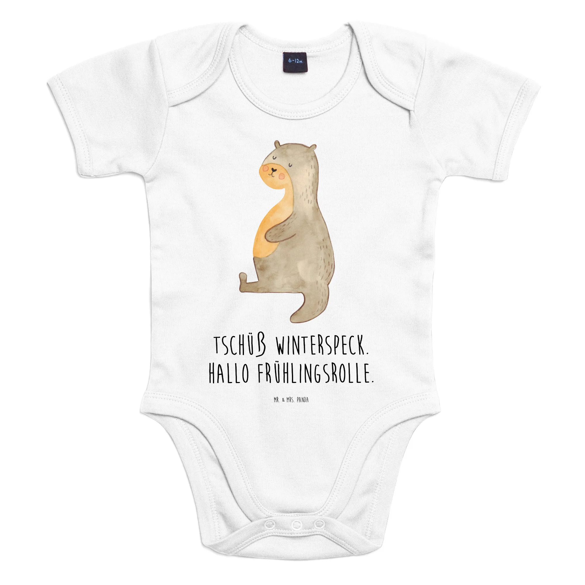 Organic Baby Body Otter Bauch