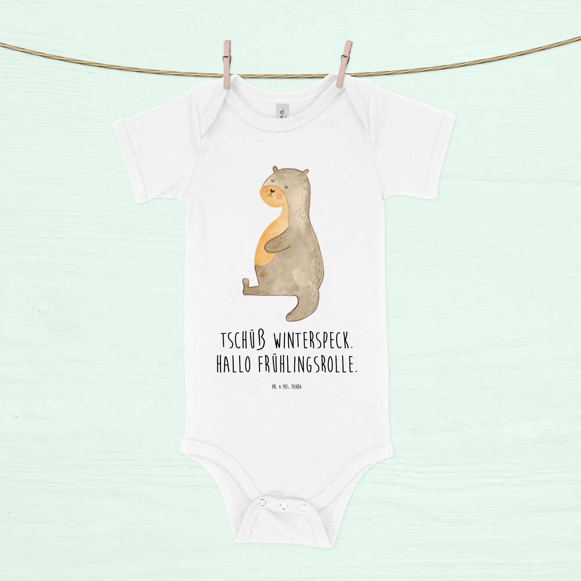 Organic Baby Body Otter Bauch