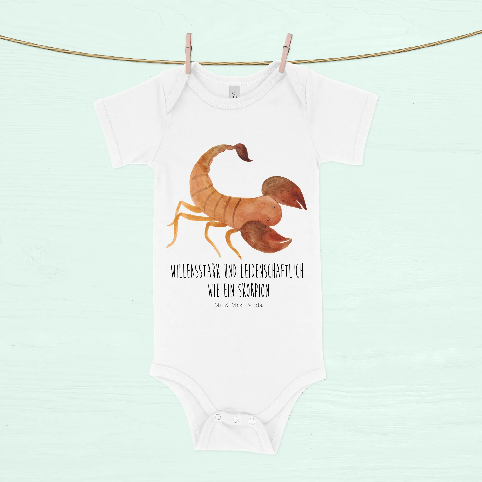 Organic Baby Body Sternzeichen Skorpion