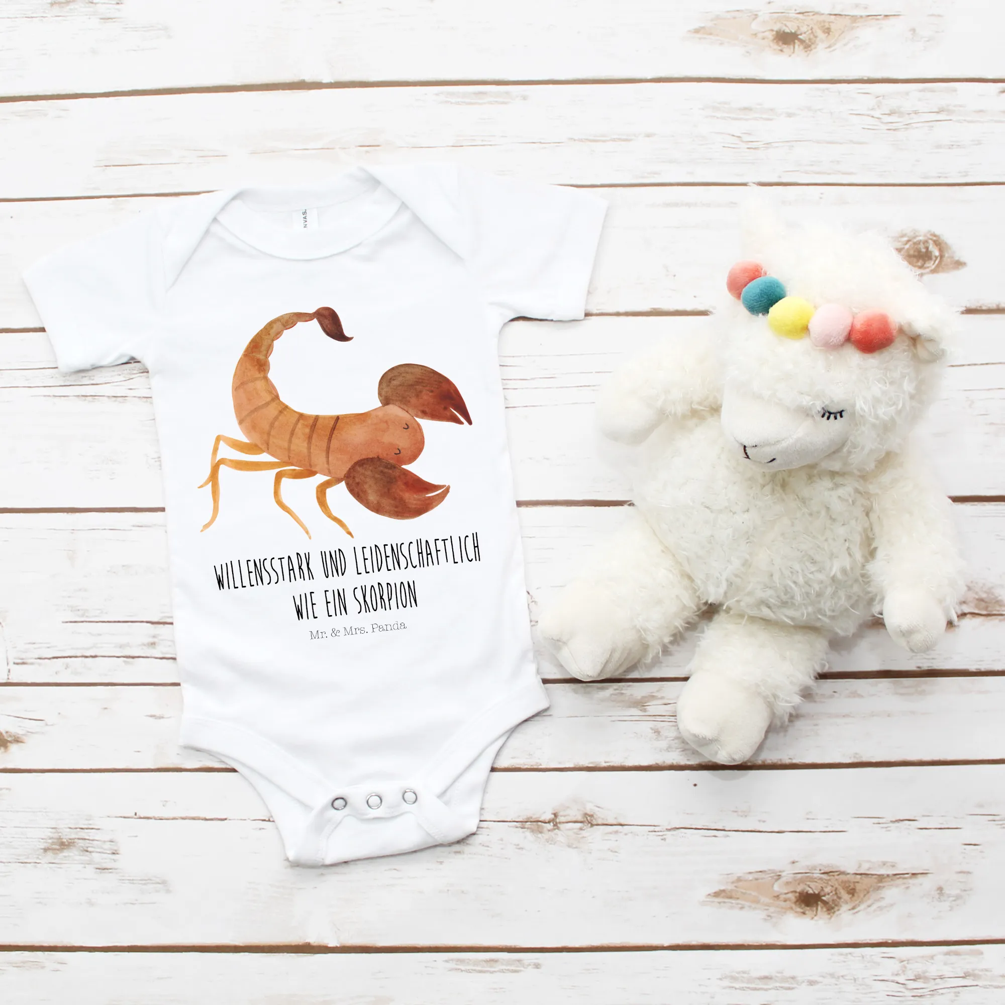 Organic Baby Body Sternzeichen Skorpion