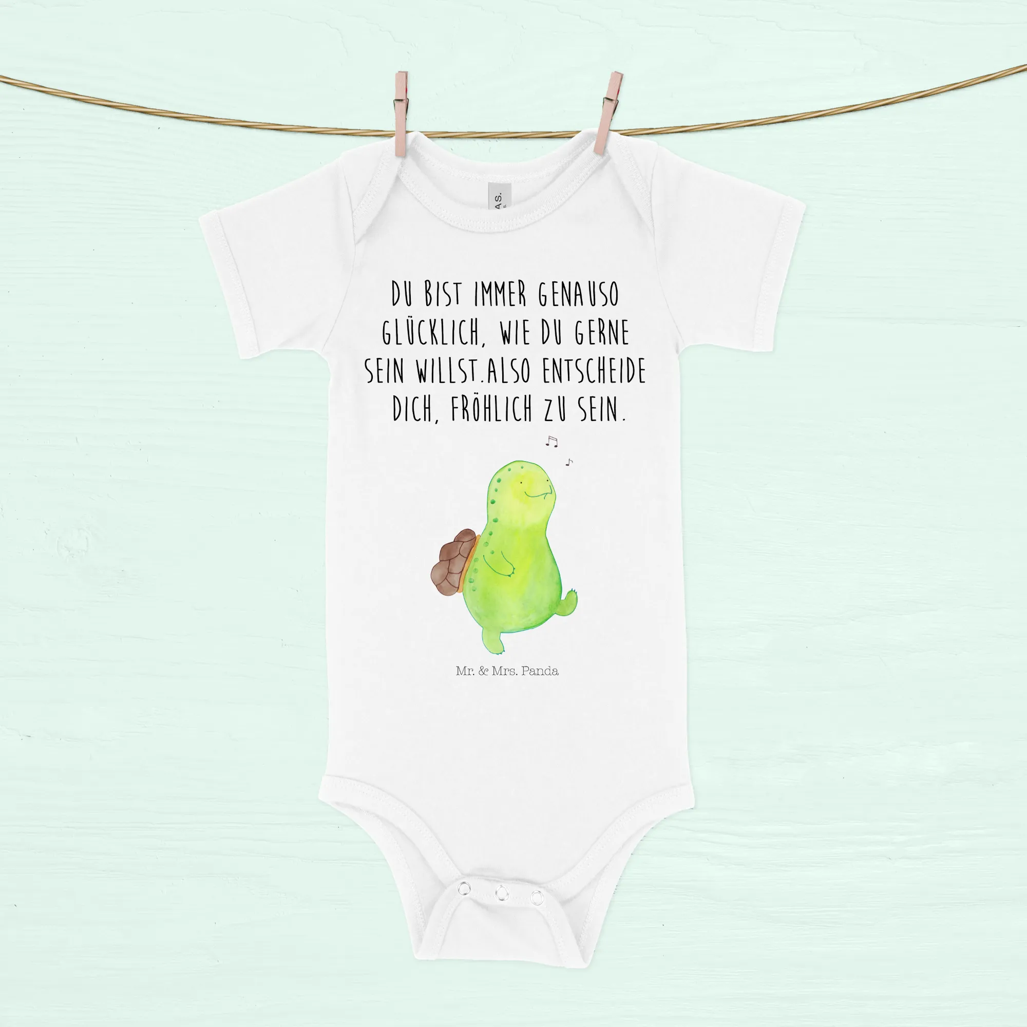 Organic Baby Body Schildkröte Pfeifen