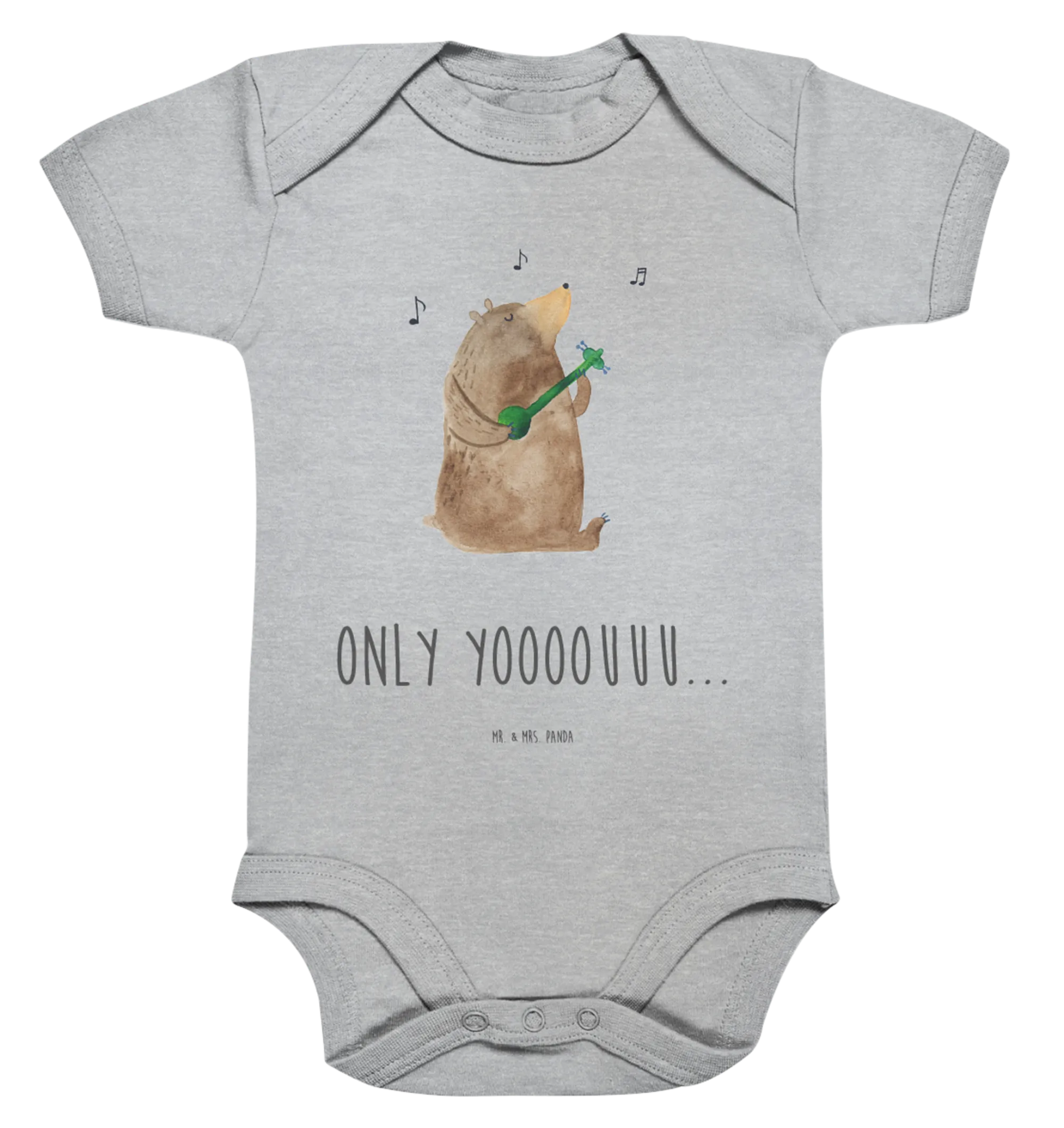 Organic Baby Body Bär Gitarre