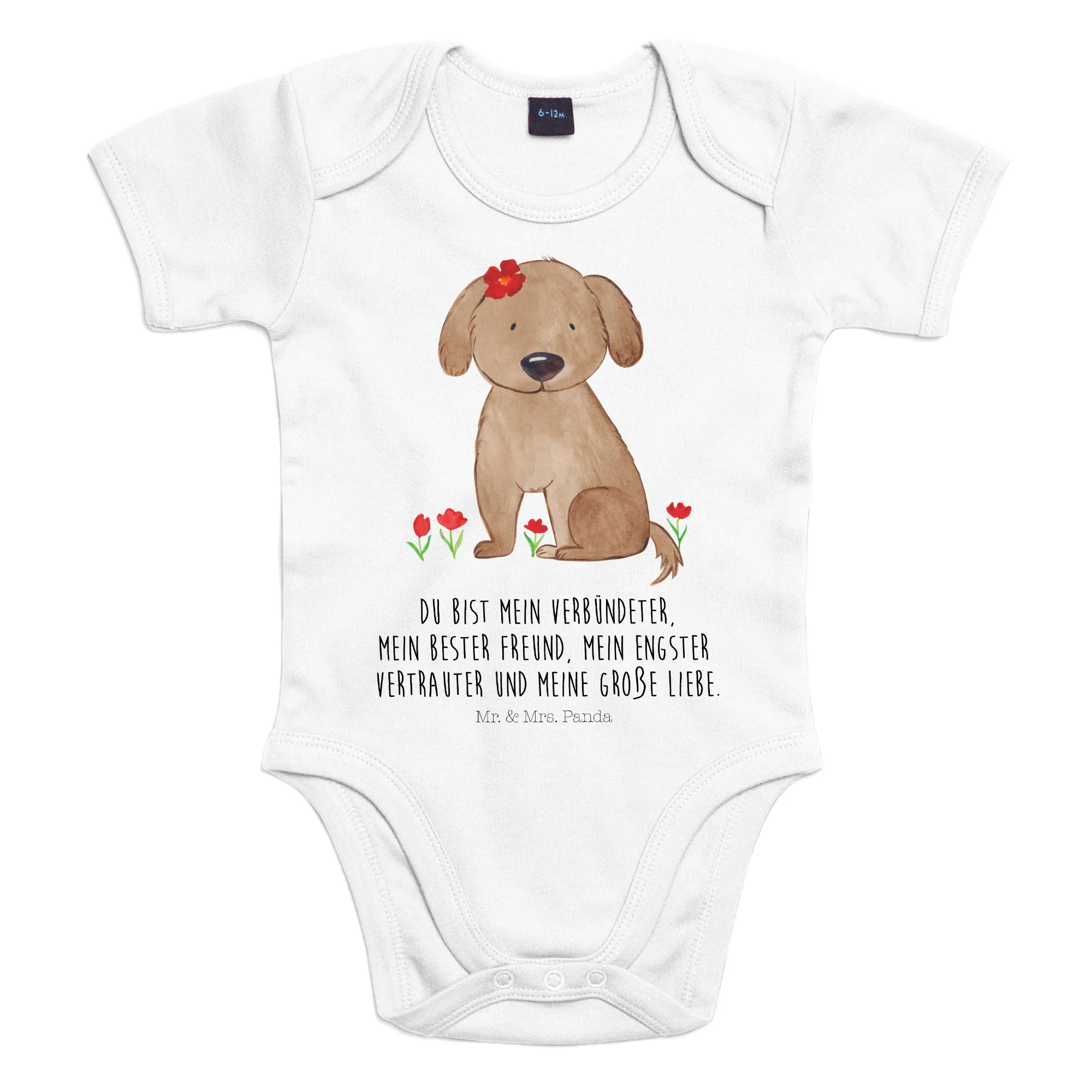 Organic Baby Body Hund Dame