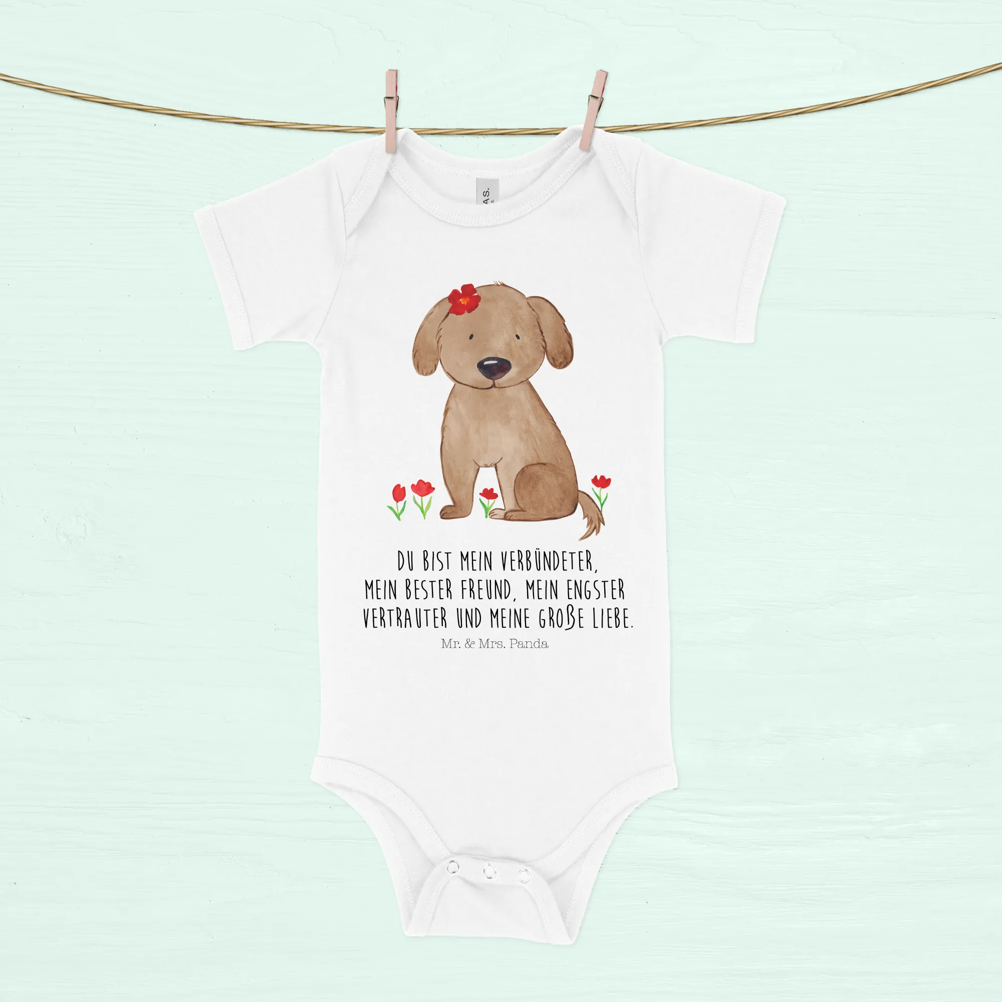 Organic Baby Body Hund Dame