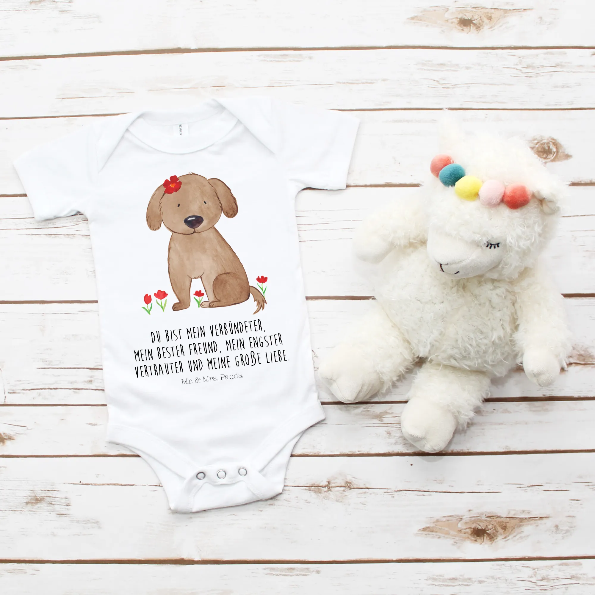 Organic Baby Body Hund Dame