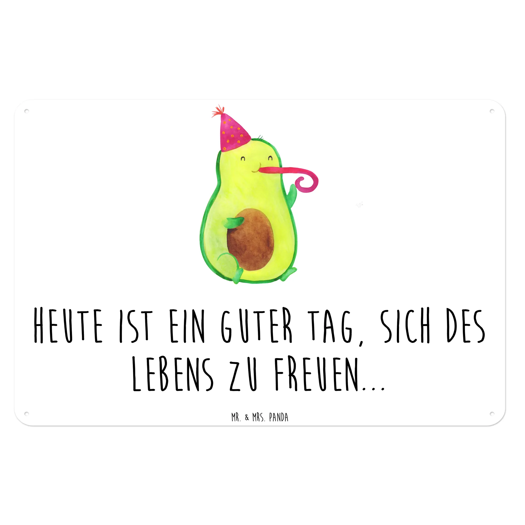 Blechschild Avocado Feier