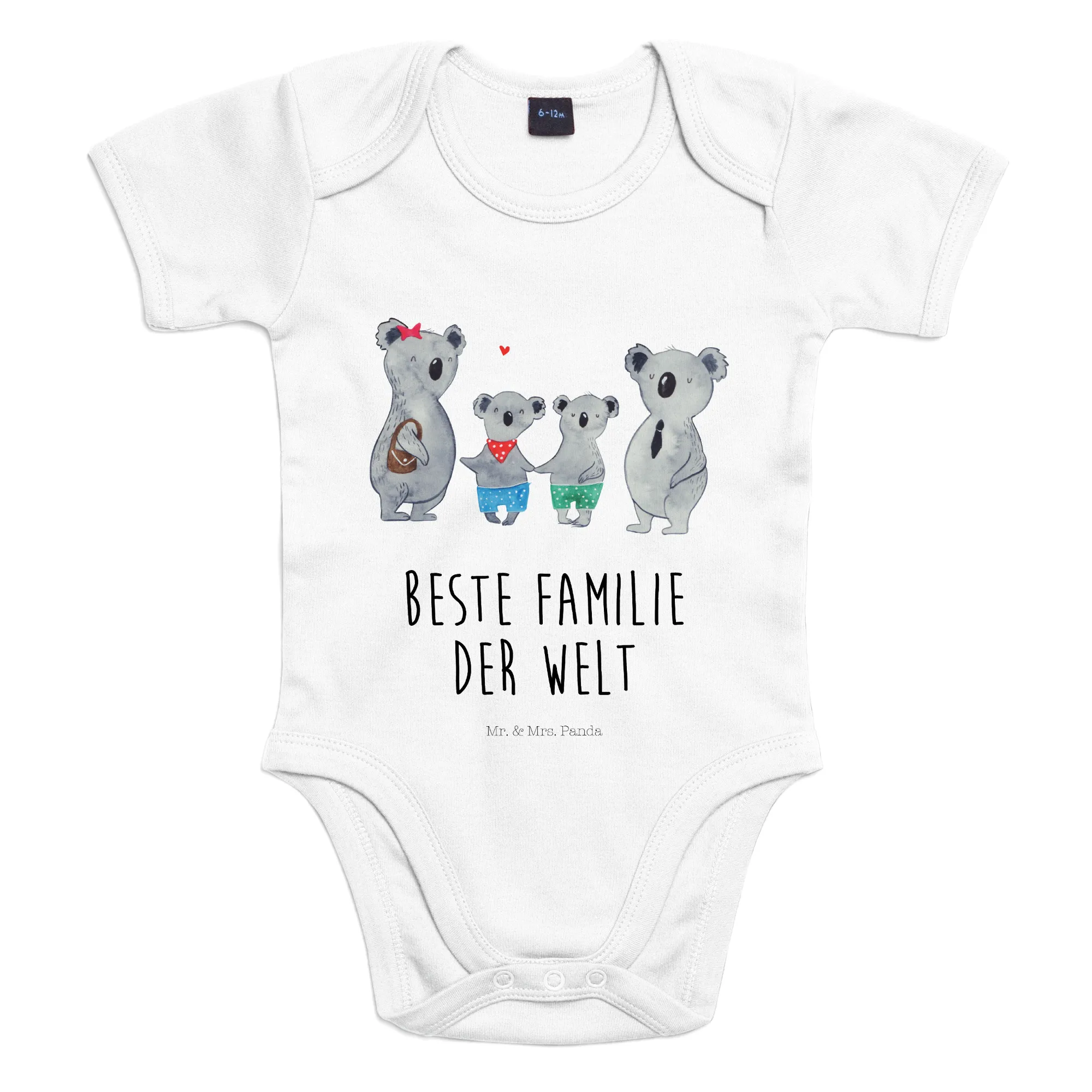 Organic Baby Body Koala Familie zwei