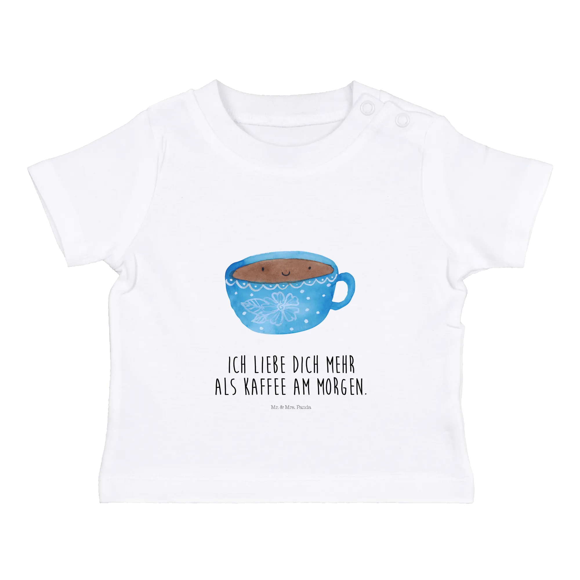 Organic Baby Shirt Kaffee Tasse