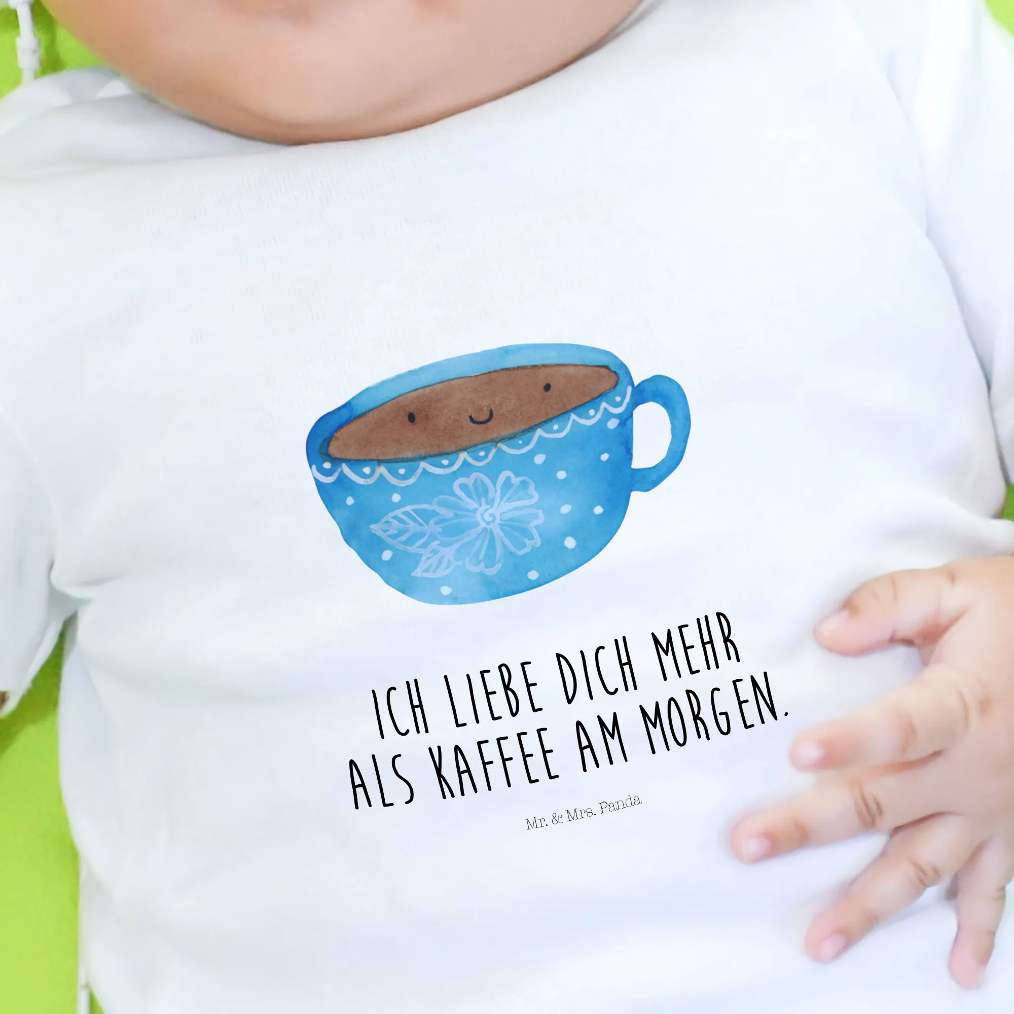 Organic Baby Shirt Kaffee Tasse