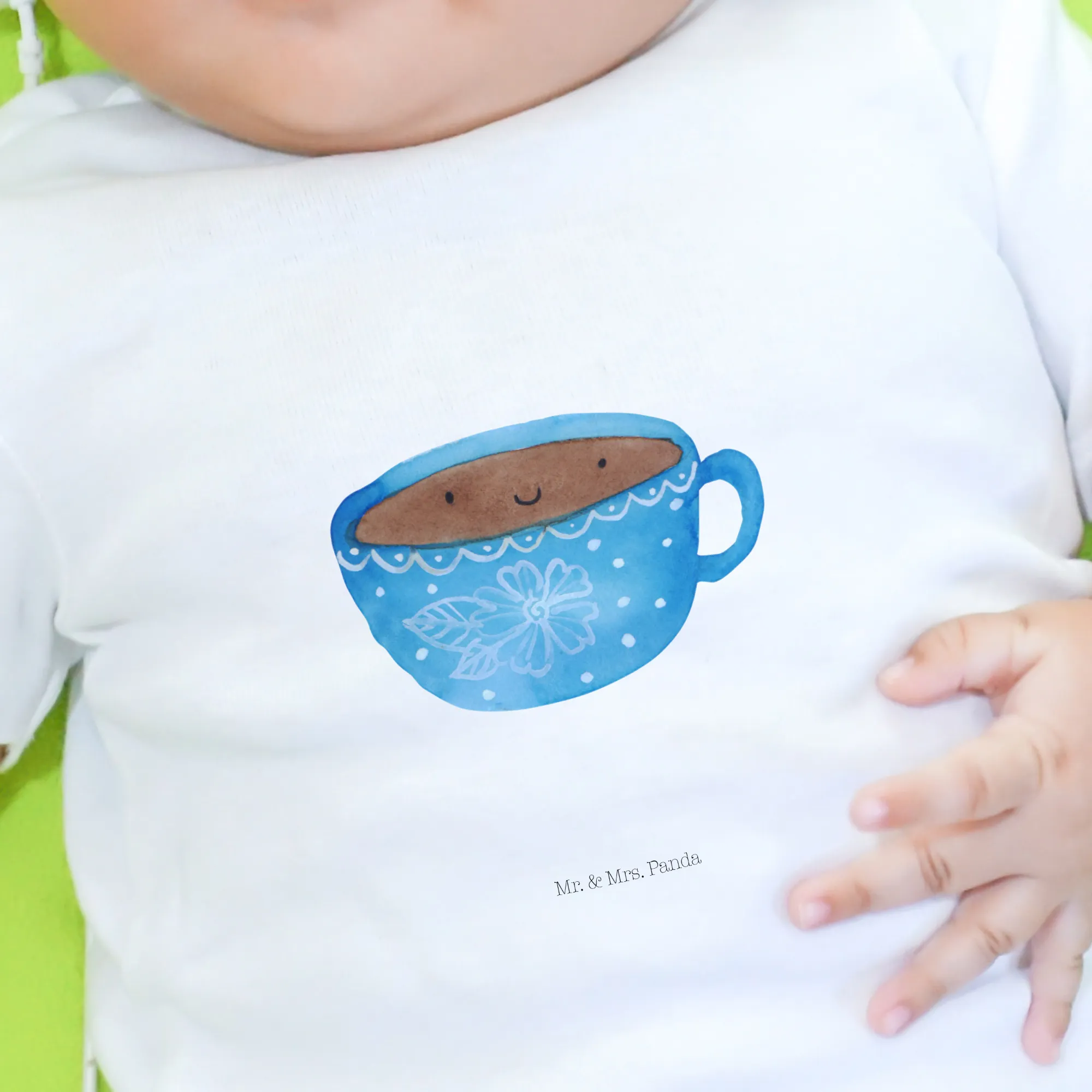 Organic Baby Shirt Kaffee Tasse