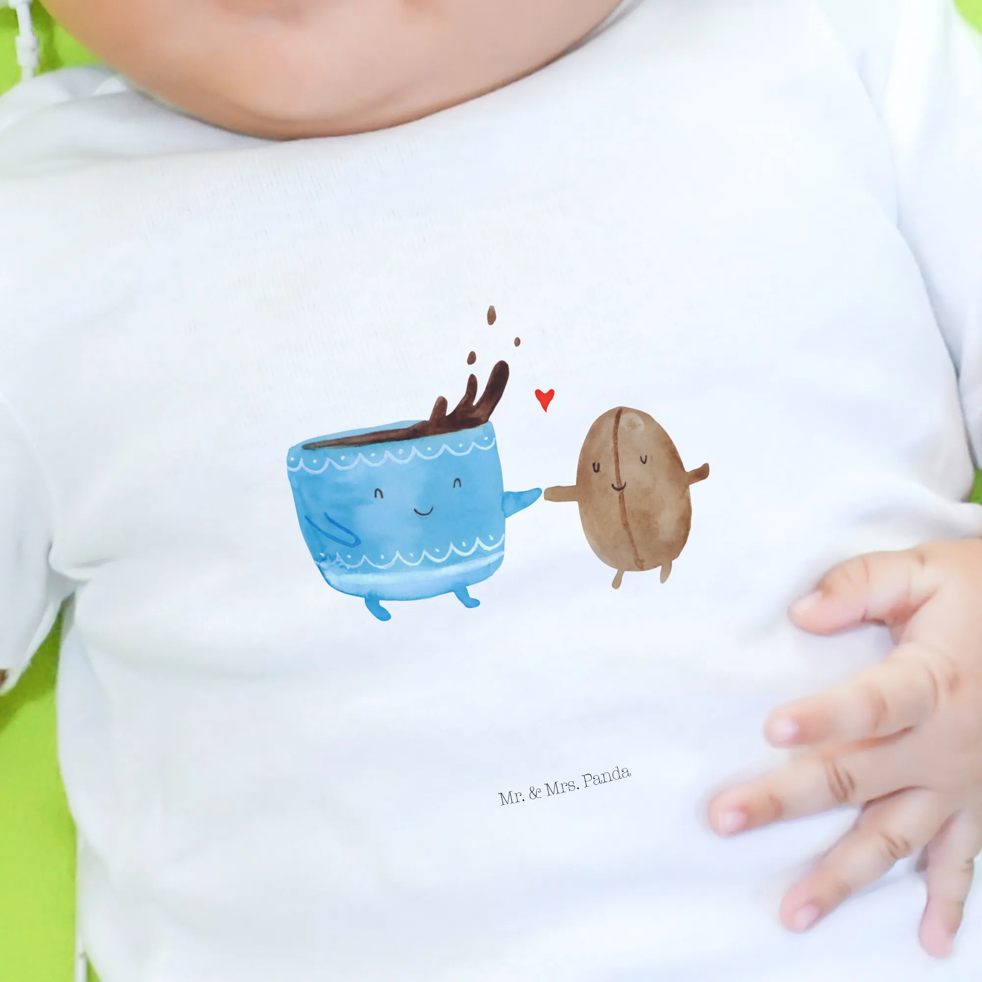 Organic Baby Shirt Kaffee Bohne