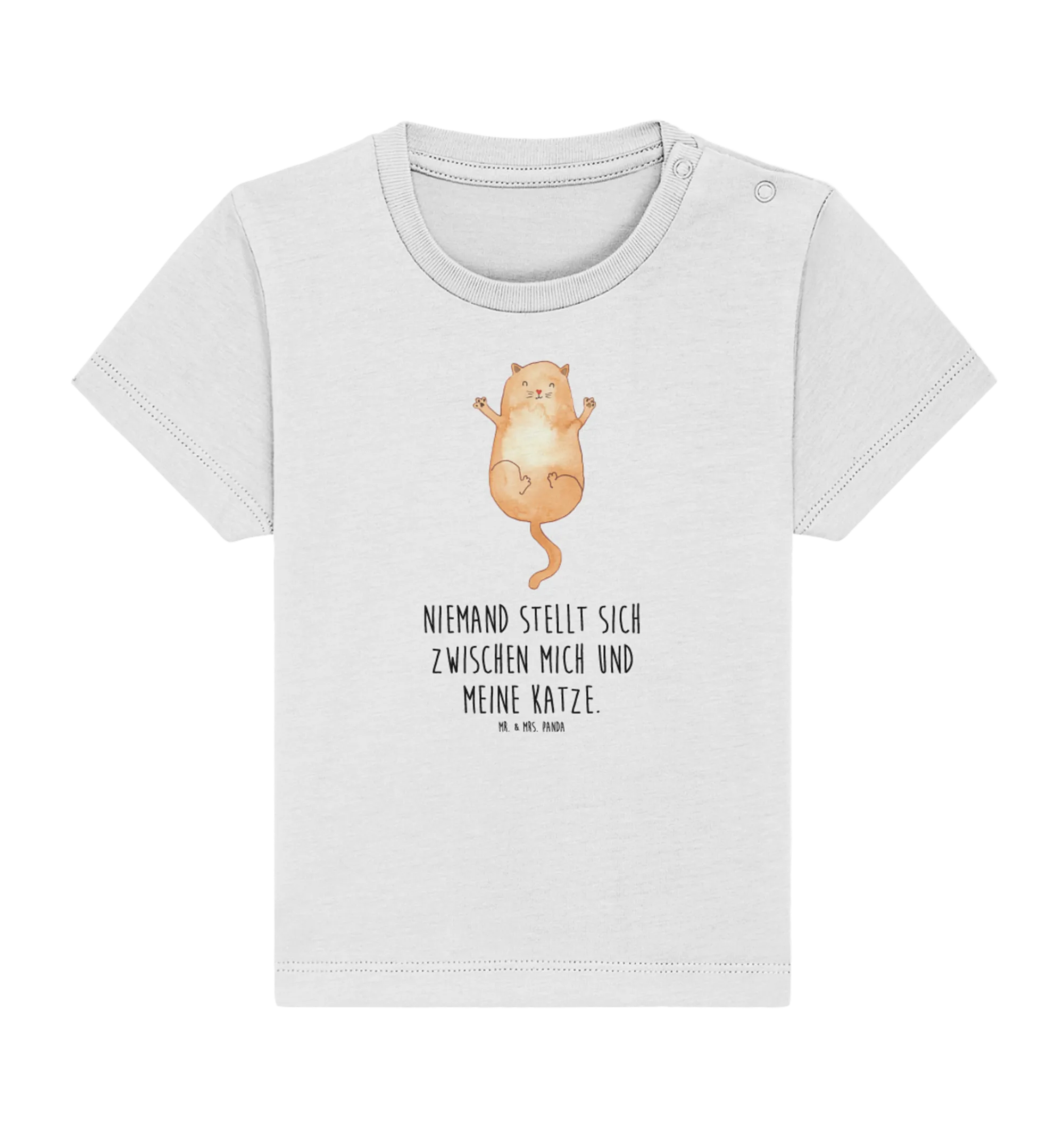 Organic Baby Shirt Katze Umarmen