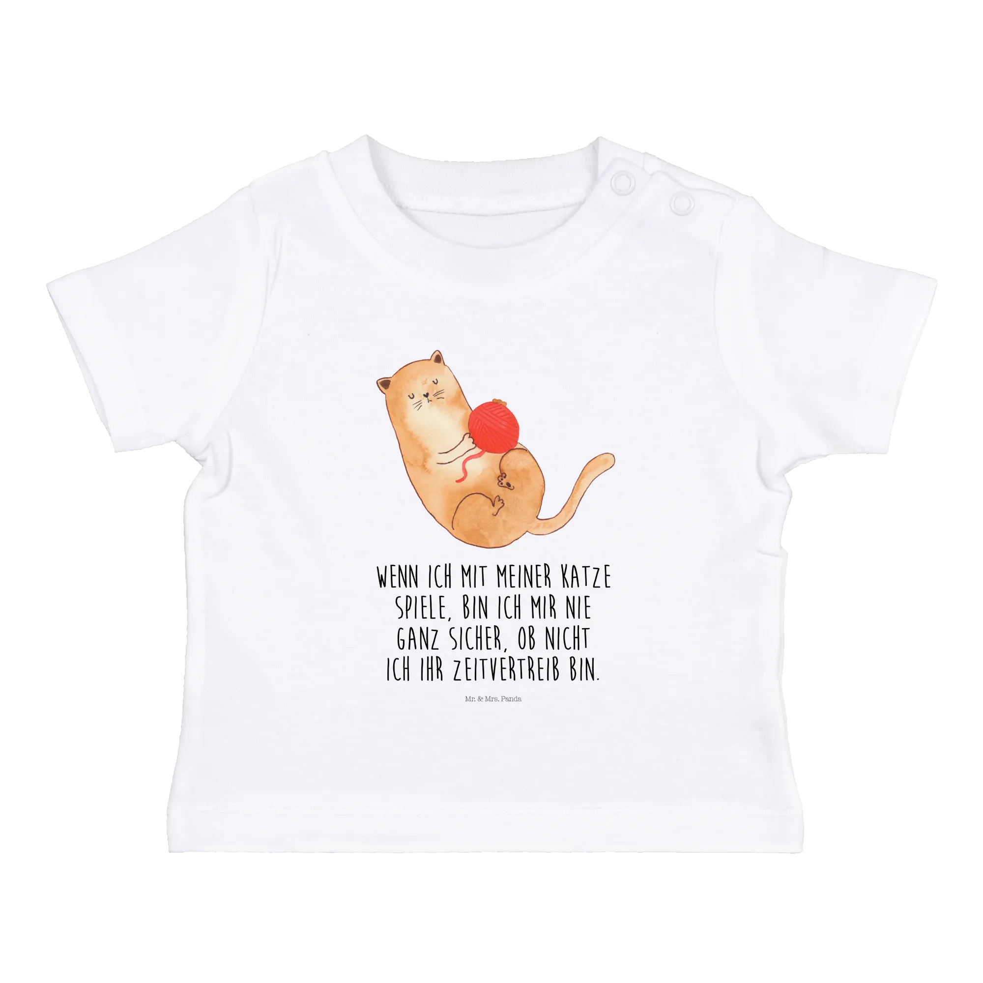 Organic Baby Shirt Katze Wolle