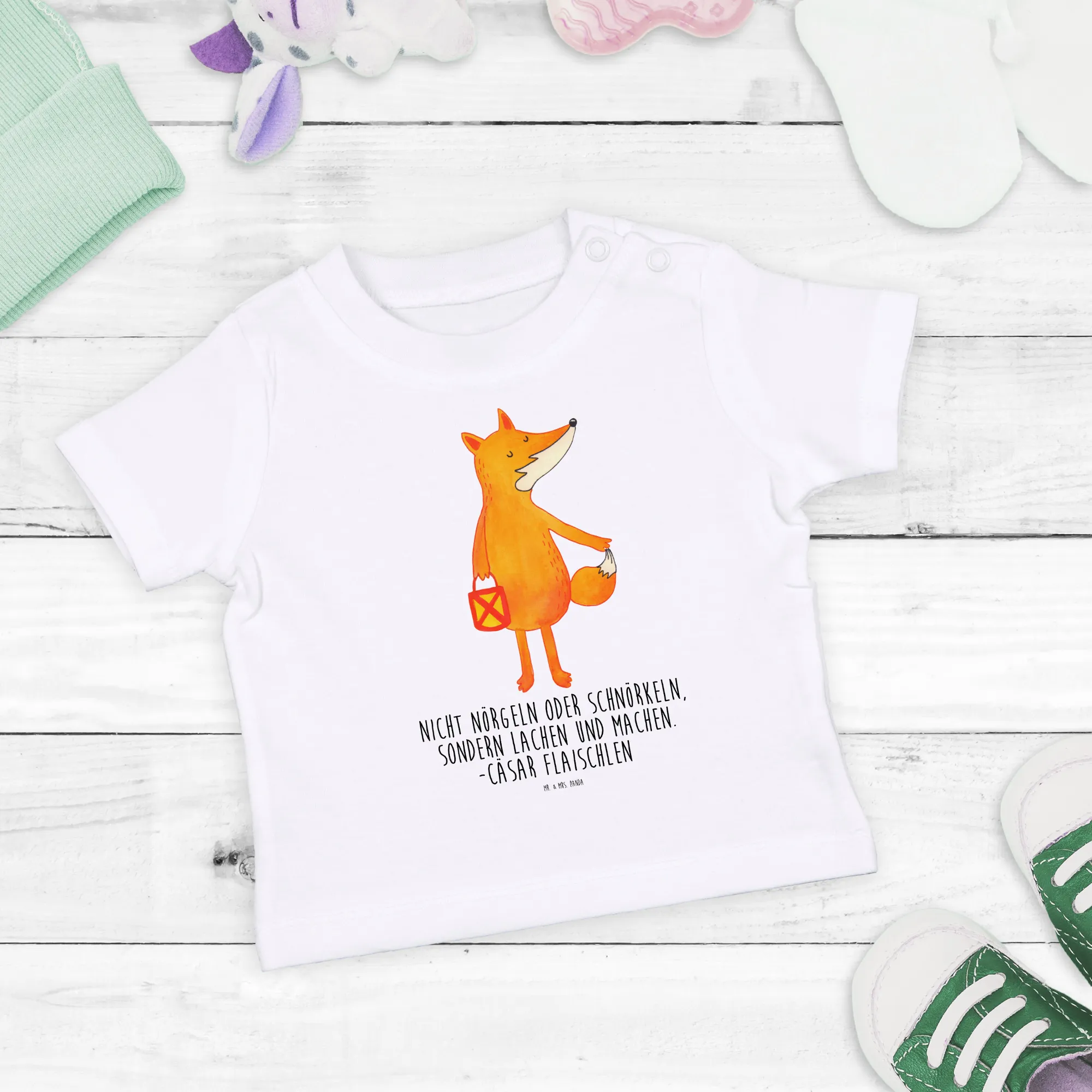 Organic Baby Shirt Fuchs Laterne