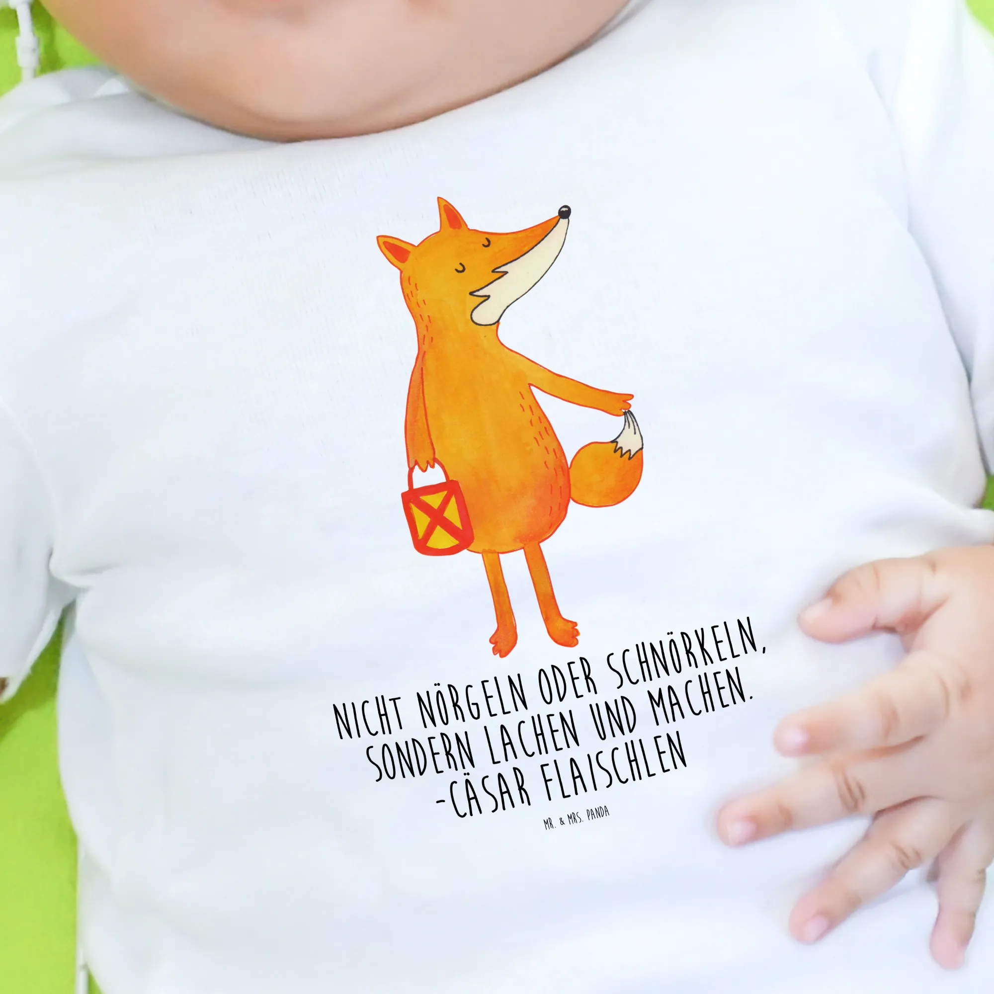 Organic Baby Shirt Fuchs Laterne