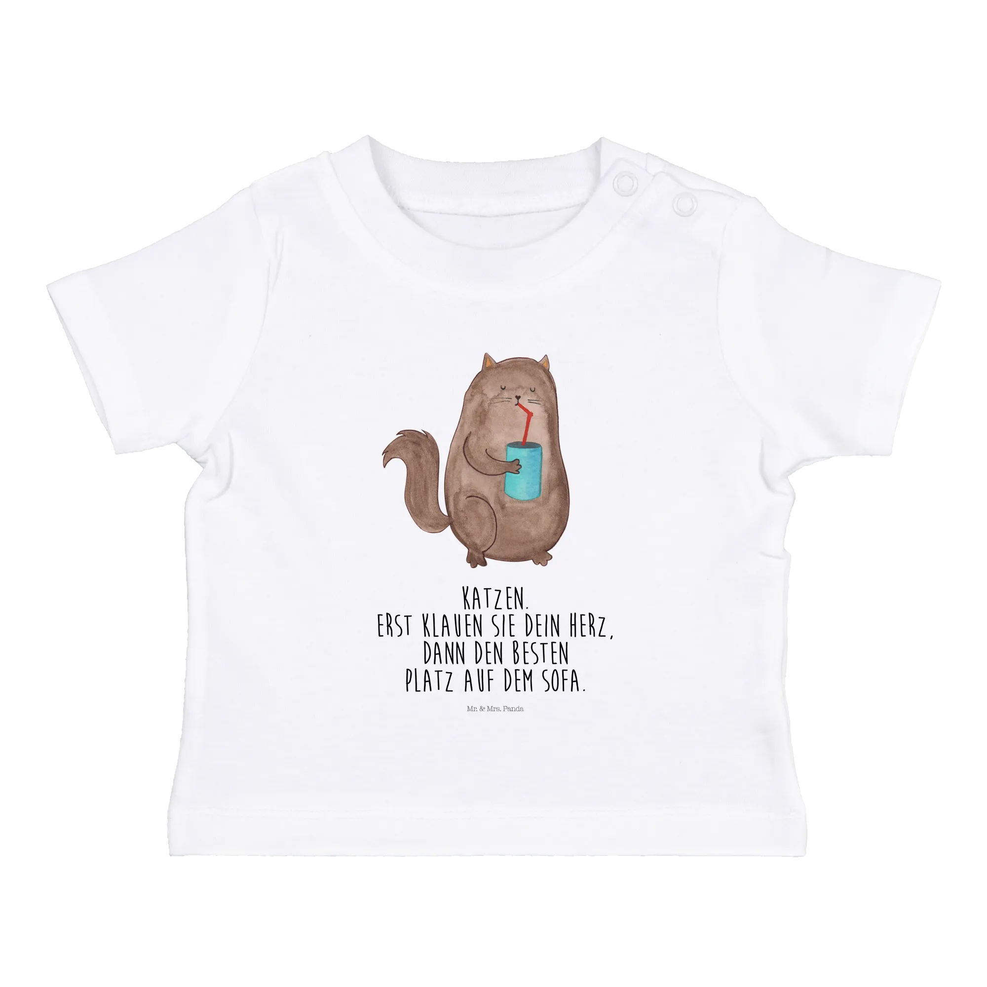 Organic Baby Shirt Katze Dose